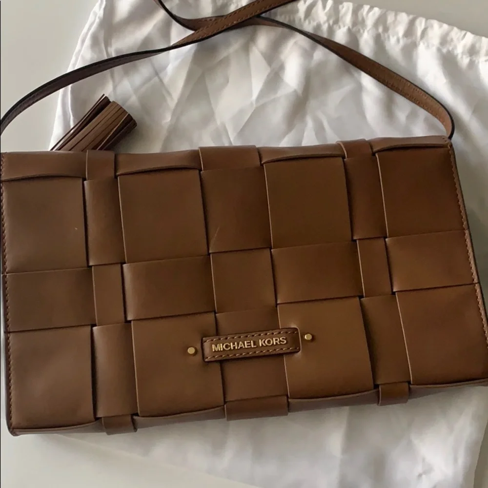 Michael Kors brown leather purse